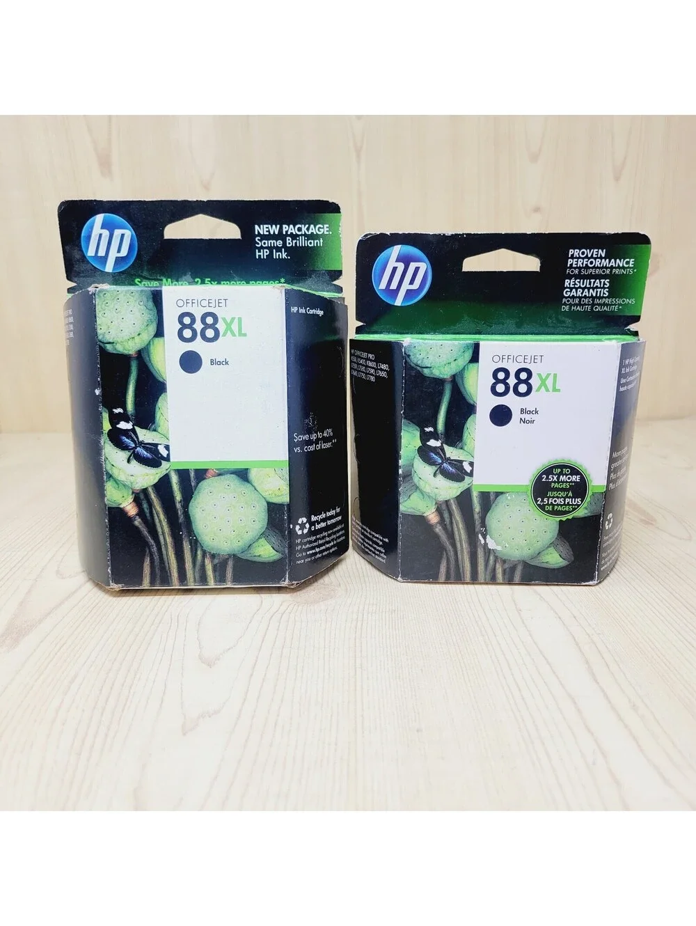 HP OfficeJet 88XL Black Printer Ink Expired Lot of 2